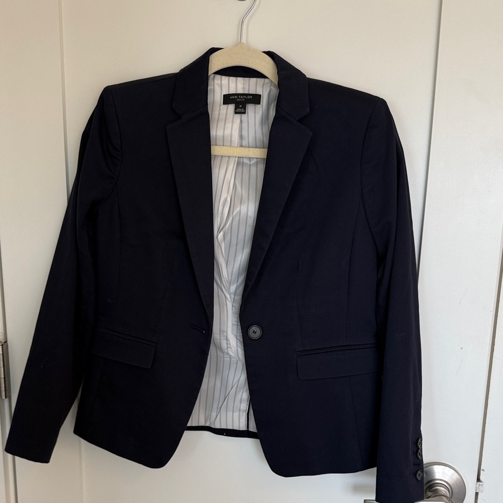 Navy Blue 2 Petite Blazer Jacket